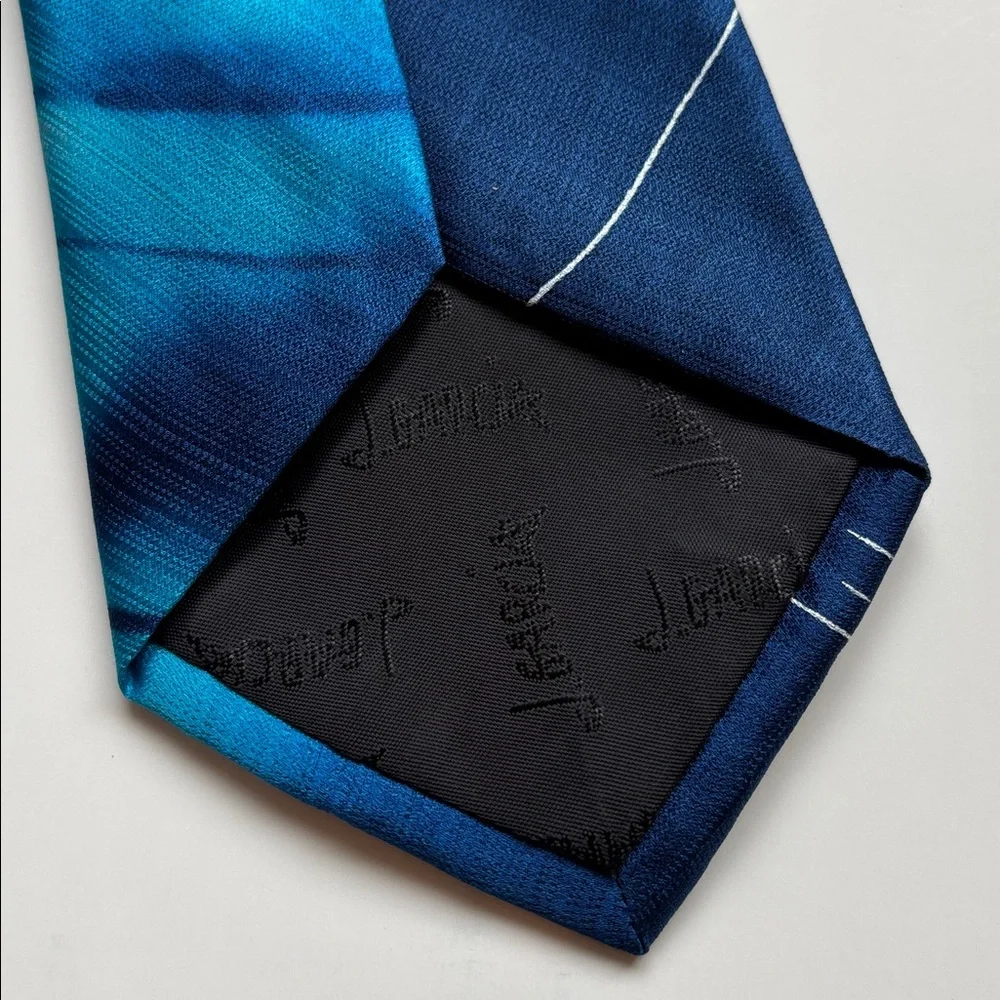 J. Garcia Neck‎ Tie Not Necessarily A Tree Collection 57 Blue Silk Gift Mens